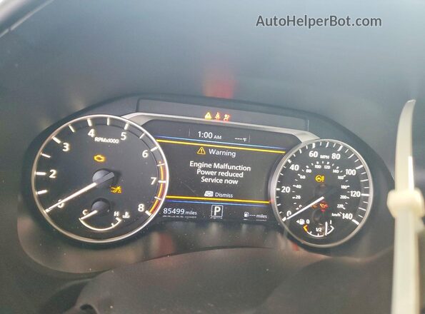 1N4BL4CV1MN329609 2021 NISSAN ALTIMA White Instrument cluster view