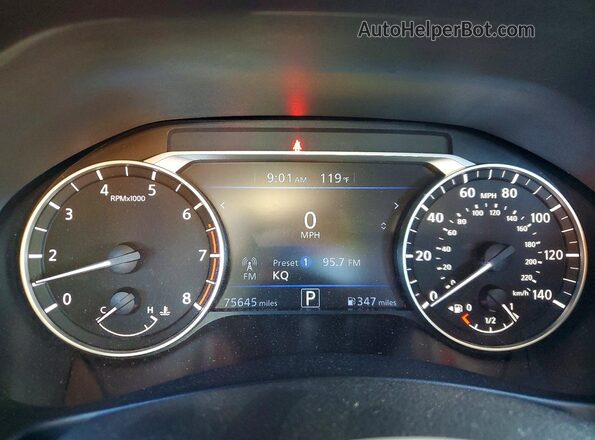 1N4BL4CV2KC131520 2019 NISSAN ALTIMA White Սարքավորումների վահանակի տեսք