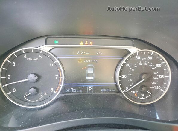 1N4BL4CV2KC177087 2019 NISSAN ALTIMA Silver ხელსაწყოთა პანელის ხედი