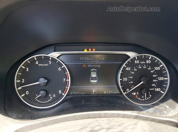1N4BL4CV2KC219130 2019 NISSAN ALTIMA Black Սարքավորումների վահանակի տեսք