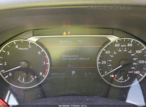 1N4BL4CV2NN355072 2022 NISSAN ALTIMA Silver Vista de los asientos traseros
