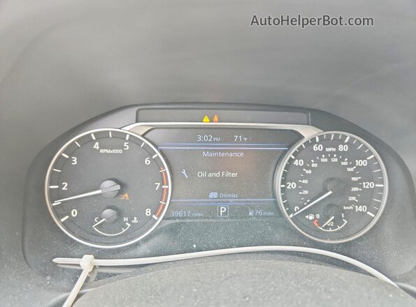 1N4BL4CV2NN366461 2022 NISSAN ALTIMA Blue ხელსაწყოთა პანელის ხედი