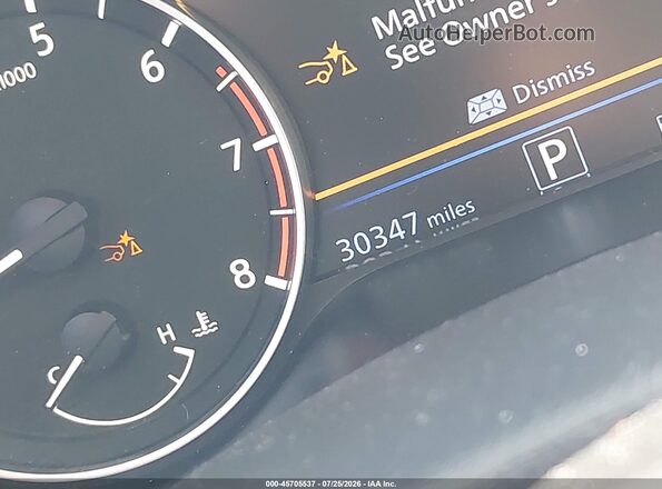 1N4BL4CV2SN307180 2025 NISSAN ALTIMA White Widok tylnych siedzeń