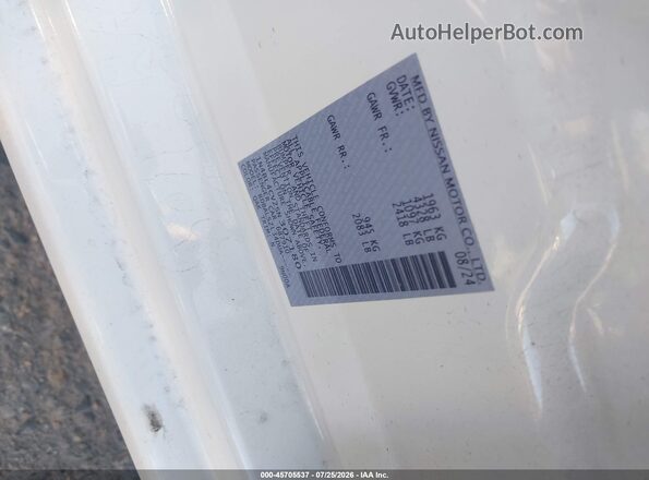 1N4BL4CV2SN307180 2025 NISSAN ALTIMA White Widok komory silnika