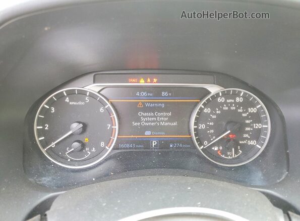 1N4BL4CV3KC168902 2019 NISSAN ALTIMA Серебряный Вид щитка приборов