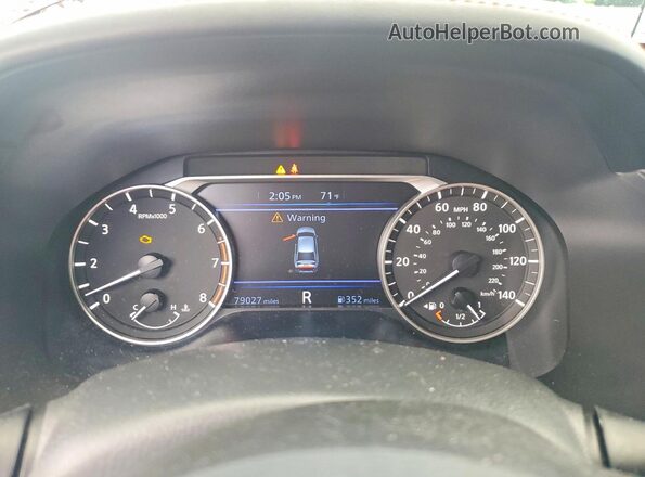 1N4BL4CV3KC181830 2019 NISSAN ALTIMA Burgundy Вид щитка приладів