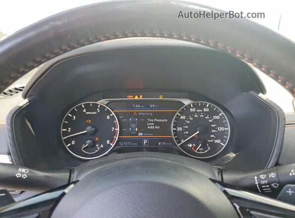 1N4BL4CV3KC200490 2019 NISSAN ALTIMA Белый Вид щитка приборов