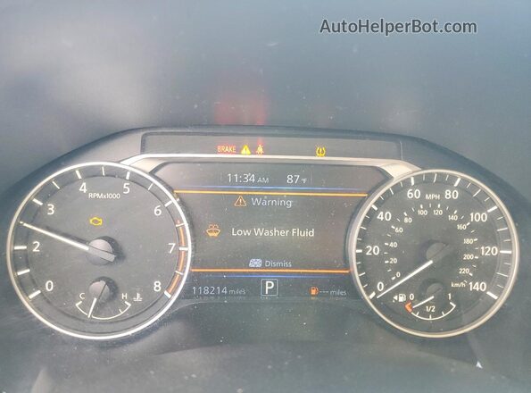 1N4BL4CV3KC206192 2019 NISSAN ALTIMA Синий Вид щитка приборов