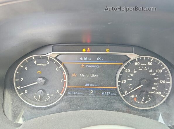 1N4BL4CV3LC229389 2020 NISSAN ALTIMA Silver ხელსაწყოთა პანელის ხედი