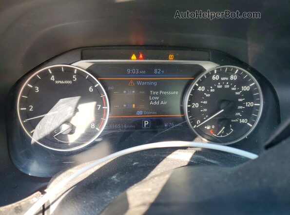 1N4BL4CV3MN334343 2021 NISSAN ALTIMA Black Widok zestawu wskaźników