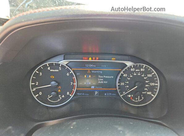 1N4BL4CV3NN309069 2022 NISSAN ALTIMA Gray ხელსაწყოთა პანელის ხედი