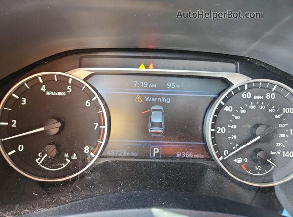 1N4BL4CV3NN366517 2022 NISSAN ALTIMA White Instrument cluster view