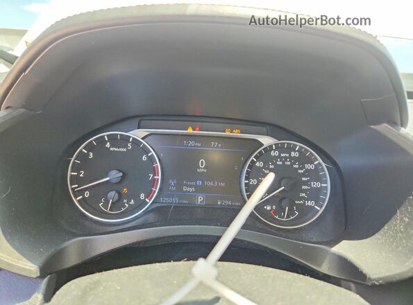 1N4BL4CV4KC130224 2019 NISSAN ALTIMA Белый Вид щитка приборов