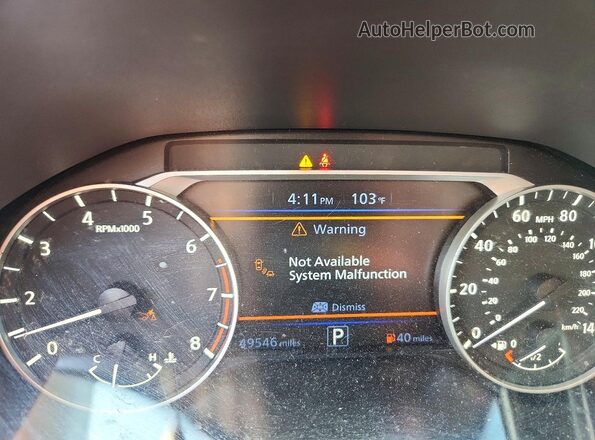 1N4BL4CV4LC154525 2020 NISSAN ALTIMA Black Widok zestawu wskaźników