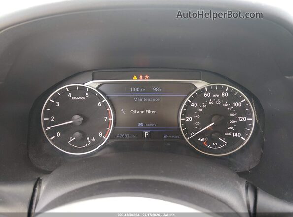 1N4BL4CV4MN348980 2021 NISSAN ALTIMA Silver Հետևի նստատեղերի տեսք