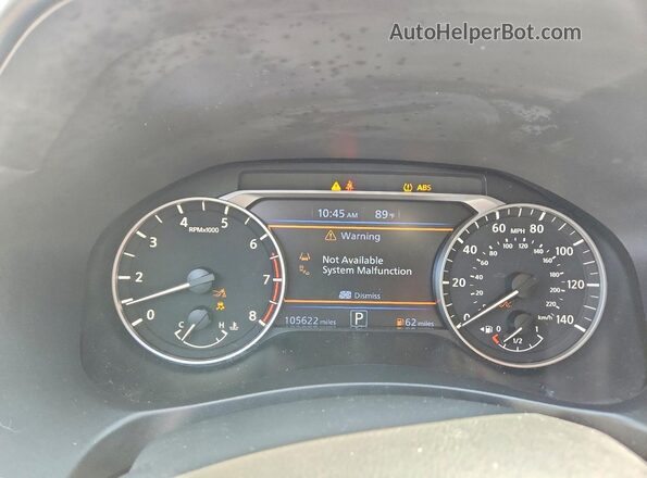 1N4BL4CV4NN366526 2022 NISSAN ALTIMA White Вид щитка приладів