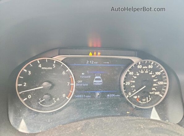 1N4BL4CV5KC177357 2019 NISSAN ALTIMA White Vista del cuadro de instrumentos