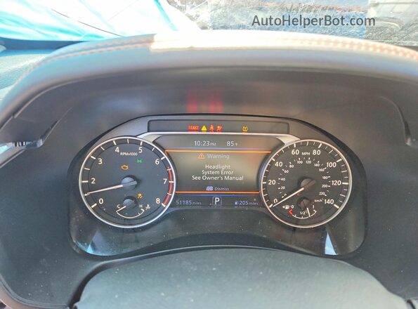 1N4BL4CV5LC119590 2020 NISSAN ALTIMA Blue ხელსაწყოთა პანელის ხედი
