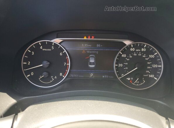 1N4BL4CV5MN391191 2021 NISSAN ALTIMA Gray Widok zestawu wskaźników