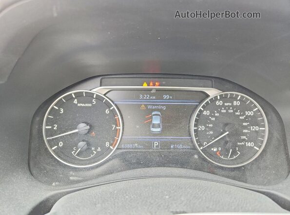 1N4BL4CV5NN333289 2022 NISSAN ALTIMA Red ხელსაწყოთა პანელის ხედი