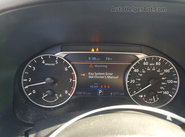 1N4BL4CV5RN383454 2024 NISSAN ALTIMA Blue ხელსაწყოთა პანელის ხედი