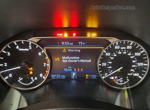 1N4BL4CV5RN387813 2024 NISSAN ALTIMA White Instrument cluster view