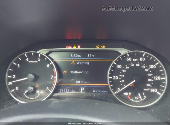 1N4BL4CV6KC182003 2019 NISSAN ALTIMA Black Հետևի նստատեղերի տեսք