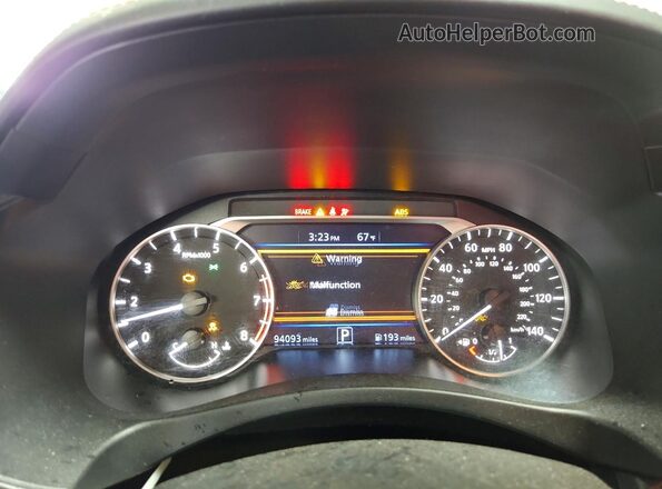 1N4BL4CV6KC225402 2019 NISSAN ALTIMA Серебряный Вид щитка приборов