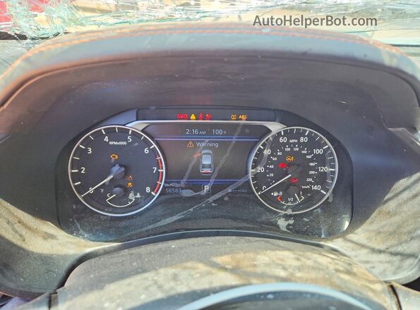 1N4BL4CV6MN374433 2021 NISSAN ALTIMA Burgundy Սարքավորումների վահանակի տեսք