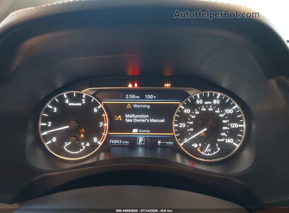 1N4BL4CV6NN334788 2022 NISSAN ALTIMA Black Հետևի նստատեղերի տեսք