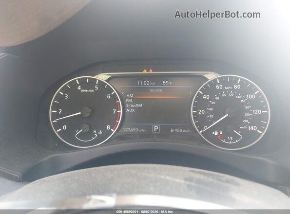 1N4BL4CV7KC134848 2019 NISSAN ALTIMA Blue Հետևի նստատեղերի տեսք
