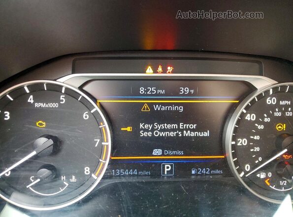 1N4BL4CV7KC137894 2019 NISSAN ALTIMA Black Widok zestawu wskaźników