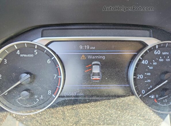 1N4BL4CV7KC158602 2019 NISSAN ALTIMA Blue ხელსაწყოთა პანელის ხედი