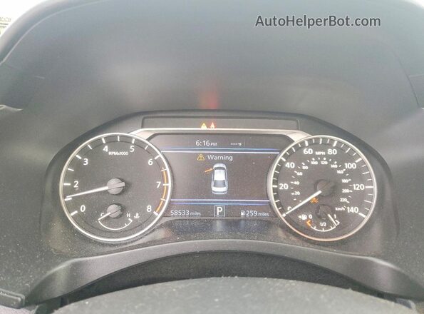 1N4BL4CV7LC146905 2020 NISSAN ALTIMA Silver Вид щитка приладів
