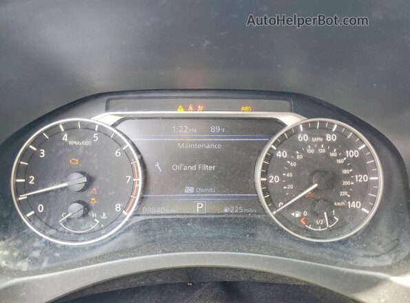 1N4BL4CV7MN418892 2021 NISSAN ALTIMA Черный Вид щитка приборов