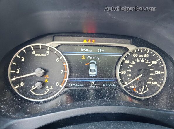 1N4BL4CV7NN368593 2022 NISSAN ALTIMA Black Instrument cluster view