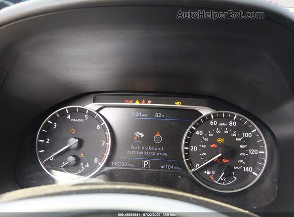 1N4BL4CV8KC216846 2019 NISSAN ALTIMA Black Widok tylnych siedzeń