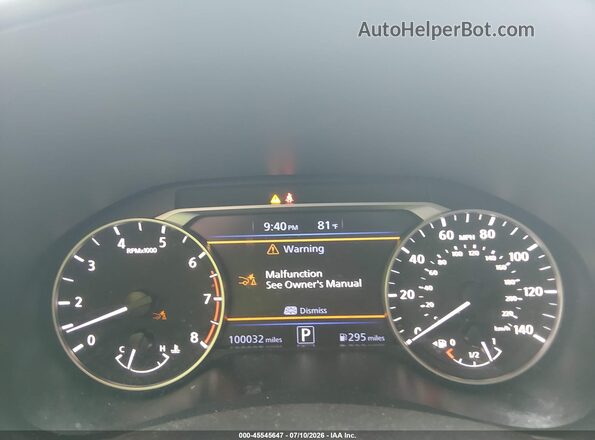 1N4BL4CV8LC248780 2020 NISSAN ALTIMA Белый Вид задних сидений