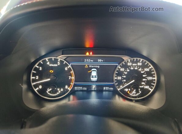 1N4BL4CV9LC235455 2020 NISSAN ALTIMA Burgundy Instrument cluster view