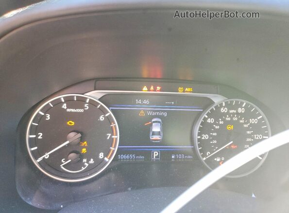 1N4BL4CV9MN312265 2021 NISSAN ALTIMA White Widok zestawu wskaźników