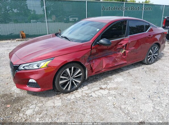 1N4BL4CV9MN342821 2021 NISSAN ALTIMA Red წინა მარცხენა ხედი სამი მეოთხედიდან