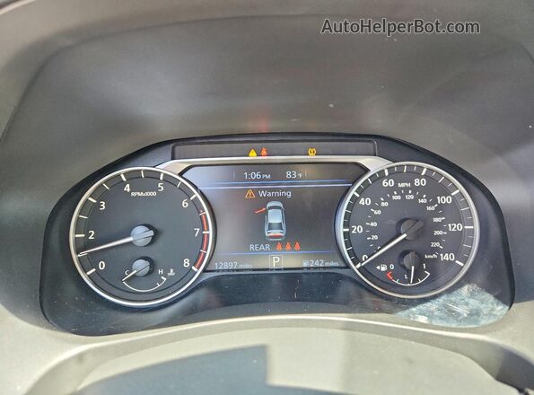 1N4BL4CV9SN331444 2025 NISSAN ALTIMA Gray Вид щитка приладів