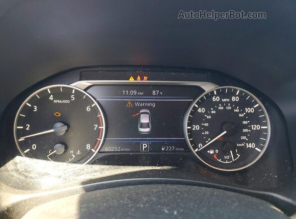 1N4BL4CVXLC127992 2020 NISSAN ALTIMA Оранжевый Вид щитка приборов
