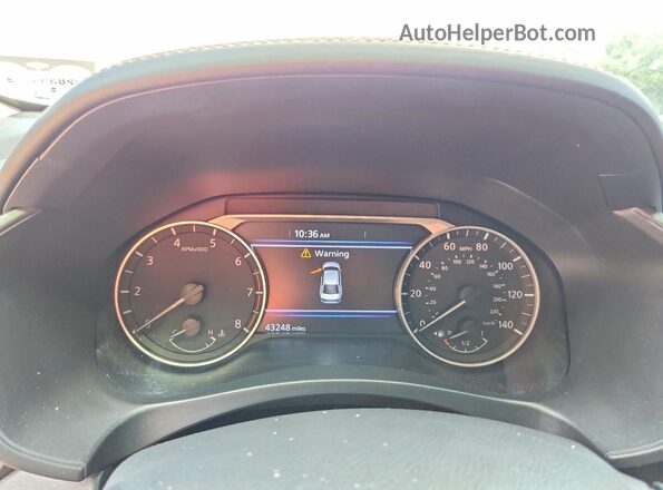 1N4BL4CVXLC137356 2020 NISSAN ALTIMA White Widok zestawu wskaźników