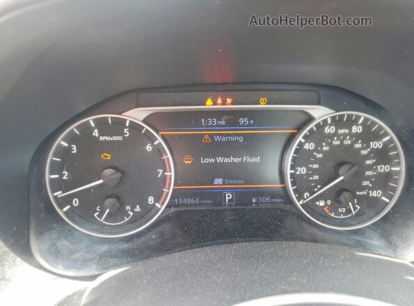 1N4BL4CVXLN322172 2020 NISSAN ALTIMA Black Widok zestawu wskaźników