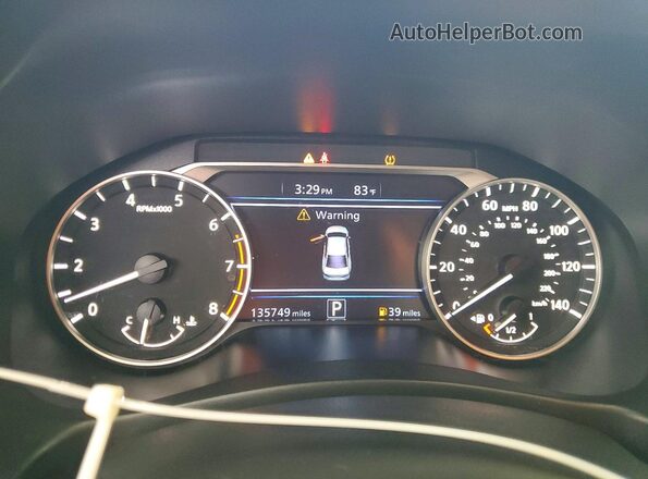 1N4BL4CVXMN351222 2021 NISSAN ALTIMA Gray Вид щитка приладів