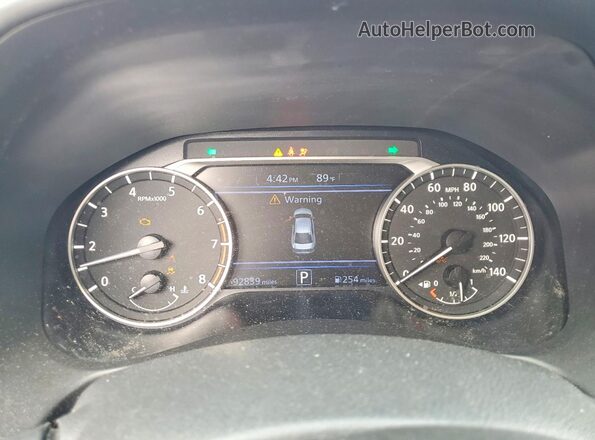 1N4BL4CVXMN360289 2021 NISSAN ALTIMA Red ხელსაწყოთა პანელის ხედი