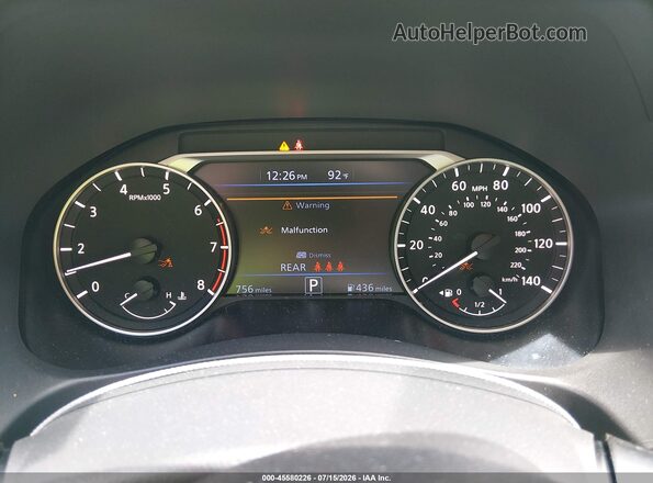 1N4BL4CVXSN406443 2025 NISSAN ALTIMA Light Blue Rear seats view