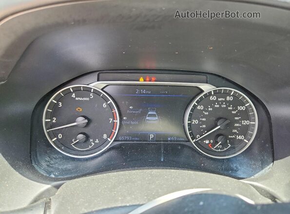 1N4BL4CW2KN320262 2019 NISSAN ALTIMA Black ხელსაწყოთა პანელის ხედი