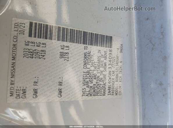 1N4BL4CW5RN334098 2024 NISSAN ALTIMA Light Blue Widok komory silnika
